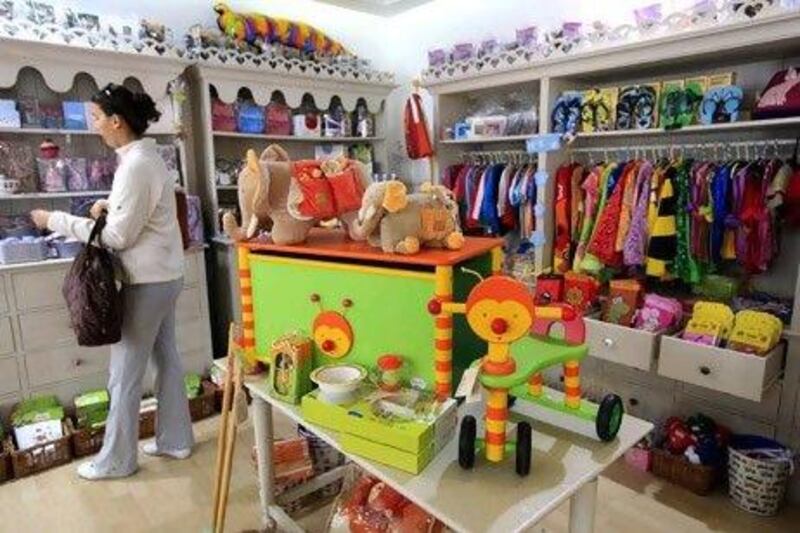 The ZaZeeZou shop at Jumeirah Centre in Dubai. Satish Kumar / The National