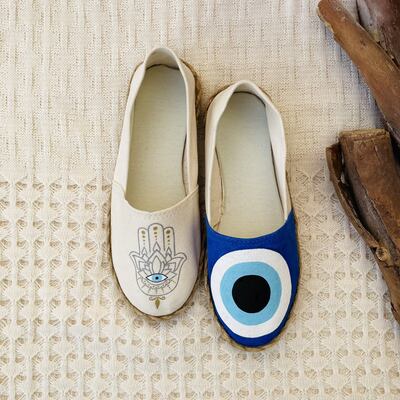 Termeh is known for its  hand-painted Afghan shoes. Photo: Termeh