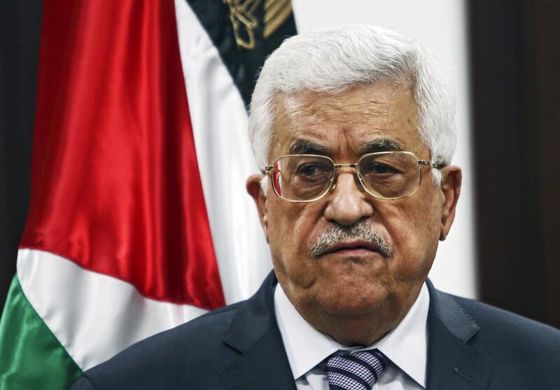 Palestinian President Mahmoud Abbas will meet his Chinese counterpart Xi Jinping. EPA
