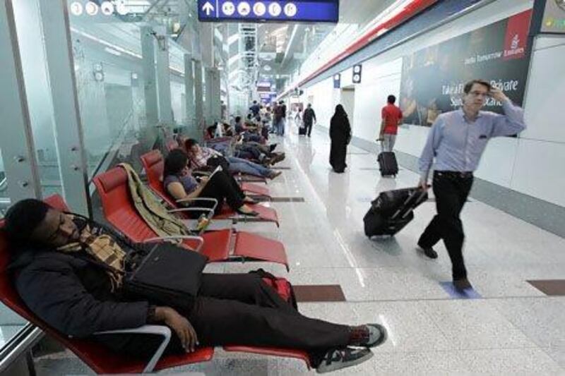 Monthly passenger traffic at Dubai airport topped the 5 million mark last month. Kamran Jebreili / AP Photo