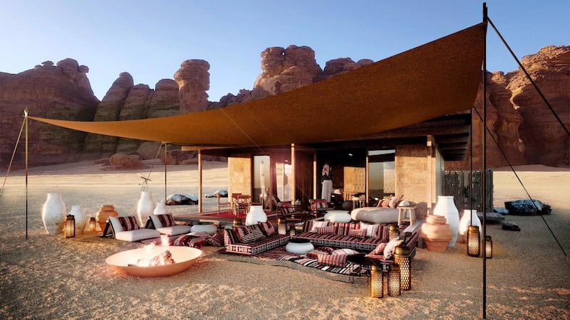 A new eco-friendly resort will be coming to the desert canyons of Ashar Valley, Al Ula, next year. Supplied