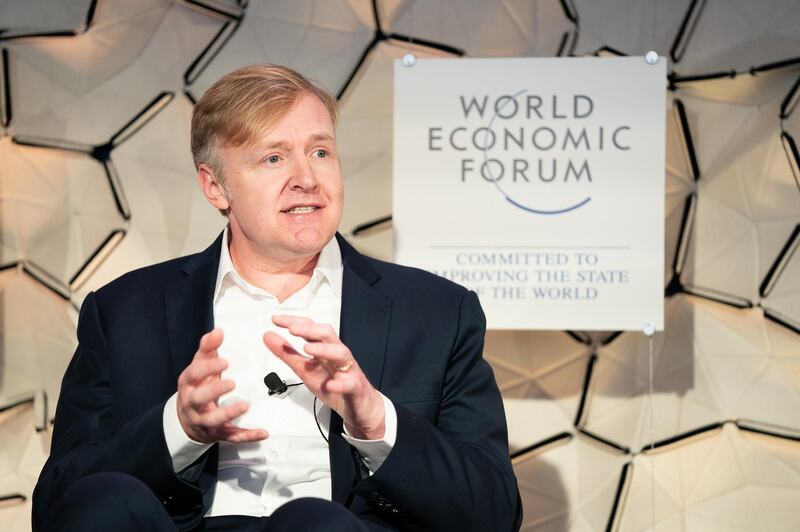 Allen Blue, Co-Founder and Vice-President, Products, LinkedIn Corporation, USA capture during the Session "Women in the New World of Work" at the Annual Meeting 2019 of the World Economic Forum in Davos, January 23, 2019.  Congress Centre - Salon Copyright by World Economic Forum / Sikarin Fon Thanachaiary