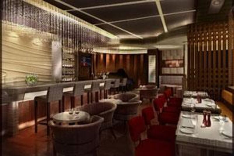 The swanky interior of Frankie's Abu Dhabi which will open in the upcoming Fairmont Hotel after Ramadan.