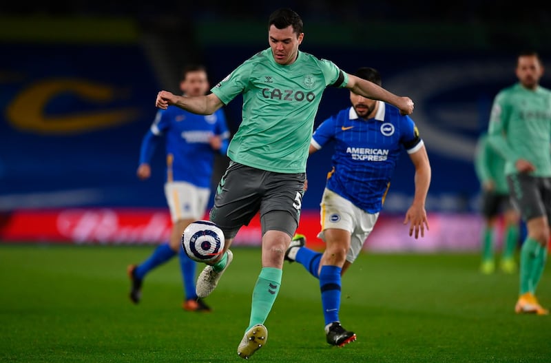 Michael Keane 6 - Looked unbalanced by Trossard at times but didn’t make too many mistakes other than a careless pass intercepted close to the Everton goal. EPA