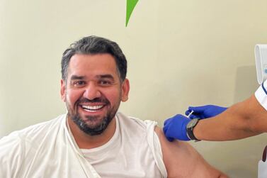 Emirati musician Hussain Al Jassmi is the latest public figures to receive the Sinopharm vaccine against Covid-19. 