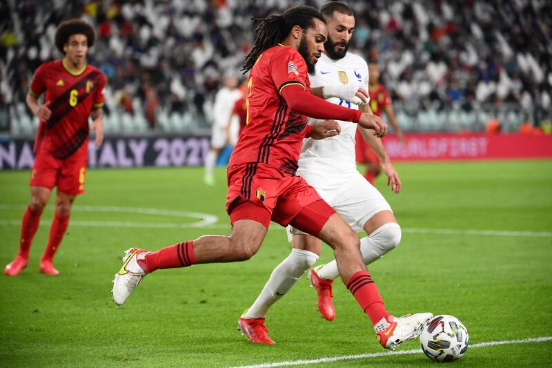 Jason Denayer, 7 - Thwarted Benzema with a cracking block after the striker had found space in behind and seemed to tidy up everything at the back in the first half, but couldn’t keep out the rampant French after the break. AFP