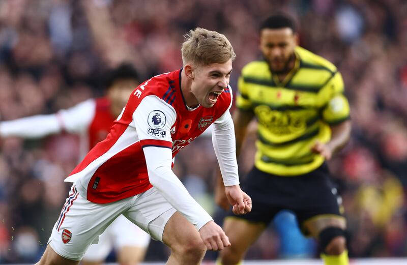 Emile Smith Rowe, 8 - The difference yet again. The talented midfielder continued a fine season so far with another sparkling display in the middle and it was his composed finish that settled the game. Reuters
