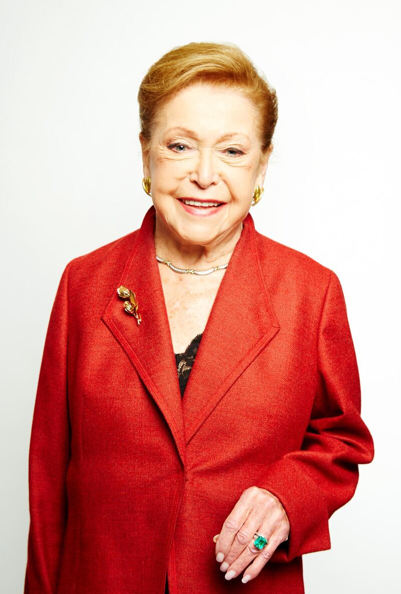 Mandatory Credit: Photo by Dan Hallman/Invision/AP/Shutterstock (9238671a)Mary Higgins Clark poses for a portrait in promotion of her upcoming holiday mystery, "Santa Cruise," on in New YorkMary Higgins Clark Portraits, New York, USA - 25 Sep 2013