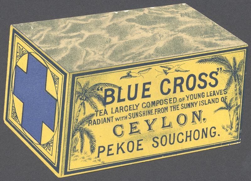 Blue Cross Tea, 1890s. (Photo by History of Advertising Trust/Heritage Images/Getty Images)