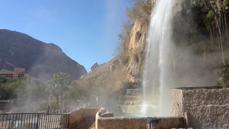 While temperatures in Amman dropped near to 0°C this month, bathers in Ma'in were enjoying waterfalls as hot as 65°C.