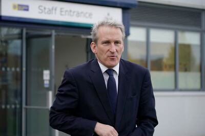 UK Security Minister Damian Hinds during a visit to the Joint Police and Fire Command and Control in Liverpool in November. AP Photo