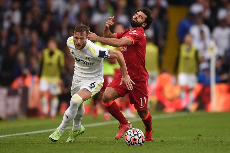 Liam Cooper - 4. The Scot found it hard to cope and lost his man on a number of occasions. He made a number of blocks but was never comfortable. AFP