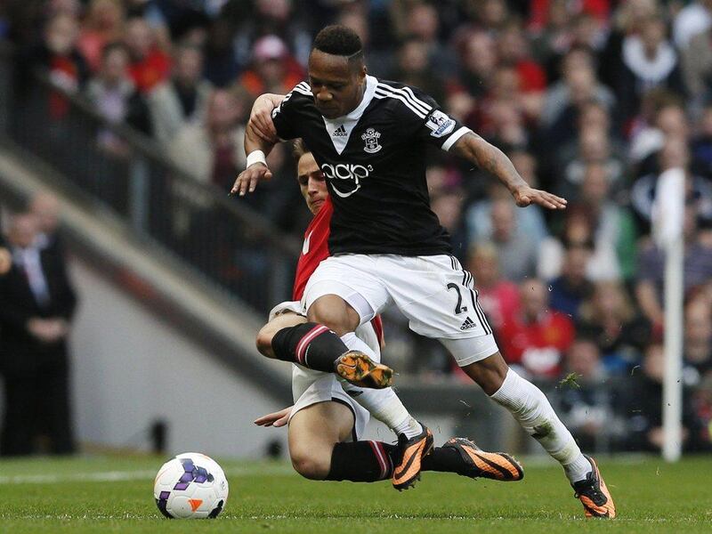 Right-back Nathaniel Clyne went up against Adnan Januzaj and helped Southampton get a surprise point at Old Trafford. Phil Noble / Reuters