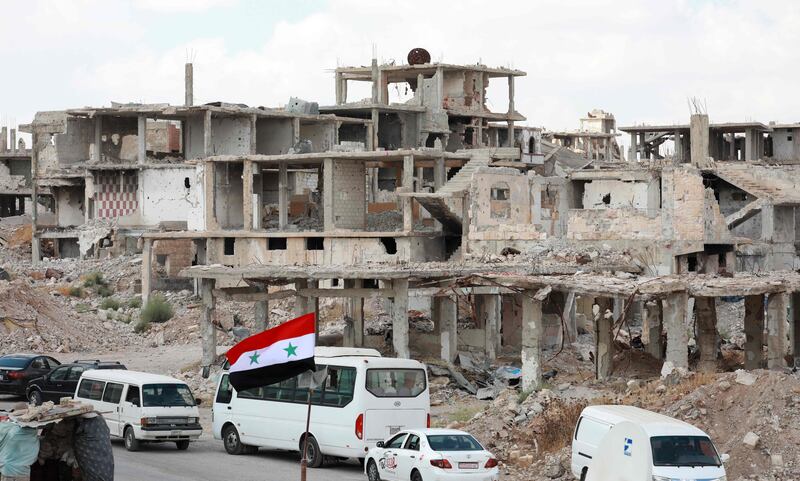 The district of Deraa Al Balad in Syria's southern city of Deraa. AFP