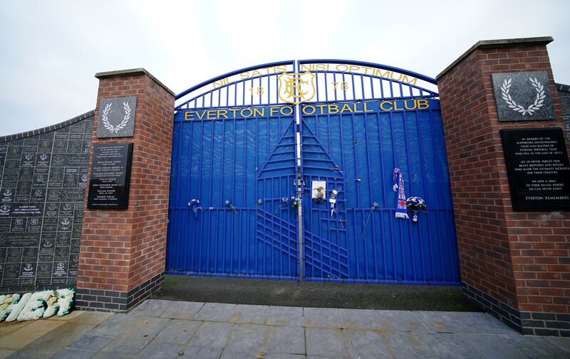 Goodison Park, home of Everton who have been affected by a Covid-19 outbreak and injuries. PA