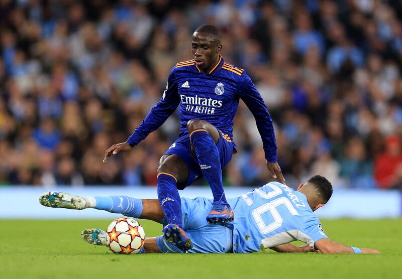 Ferland Mendy - 6: Supplied ball into box for Benzema’s goal but couldn’t handle Mahrez’s runs down his flank and endured a tough night defensively. Reuters