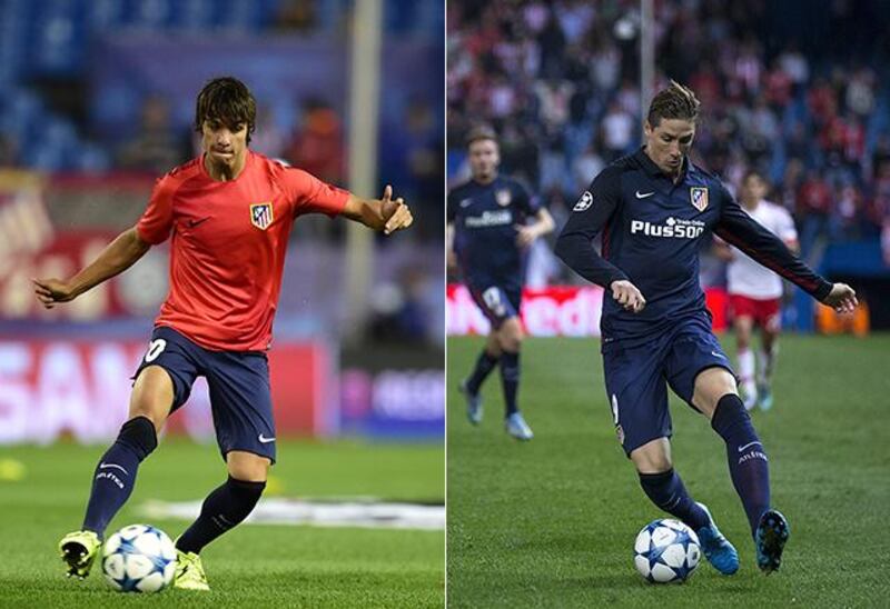 Oliver Torres, left, and Fernando Torres, right, are both Atletico Madrid academy graduates. ( Javier Soriano / AFP and Gonzalo Arroyo Moreno / Getty Images)