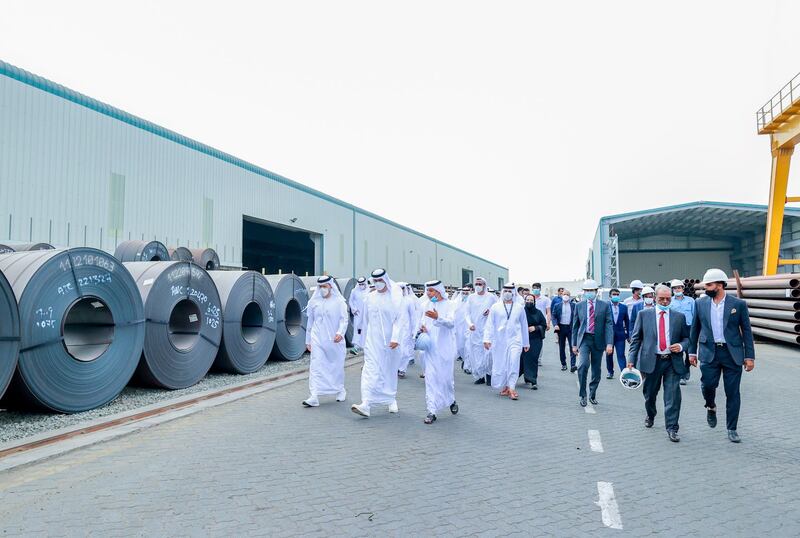 The UAE’s Minister of Industry and Advanced Technology, Dr Sultan Al Jaber, has visited the Industrial City of Abu Dhabi (ICAD), a major centre for industrial companies in the region that operates under the umbrella of the Abu Dhabi Ports Group, the largest operator of economic zones in the UAE. Dr Al Jaber heard how IDAC provides investors with promising opportunities for growth and prosperity and is considered one of the most important industrial cities locally, regionally, and even globally. Photos: Ministry of Industry and Advanced Technology