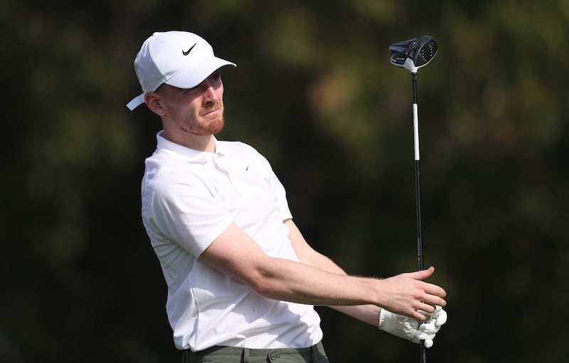 Andrew Robertson at the Emirates Golf Club in Dubai. Getty