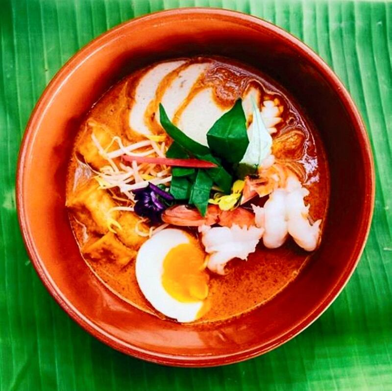 Curry laksa at Sui Mui in The West Mina Seyahi Dubai.  Courtesy Instagram