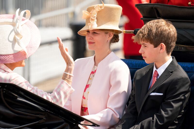 Lady Louise Windsor and James, Viscount Severn. AFP 