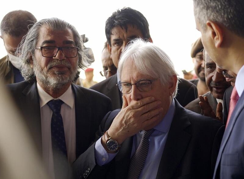 UN Special Envoy for Yemen Martin Griffiths arrives at Aden Airport, Aden, Yemen. EPA