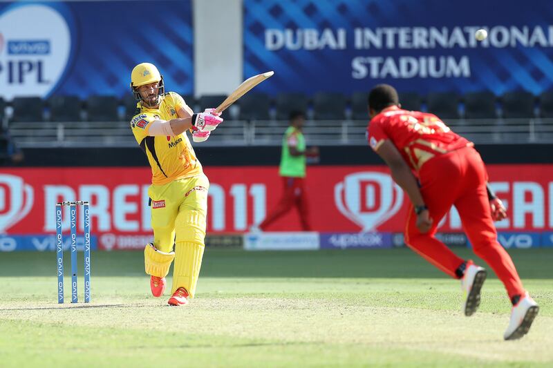 Faf du Plessis top-scored for Chennai Super Kings against Punjab. Sportzpics for IPL