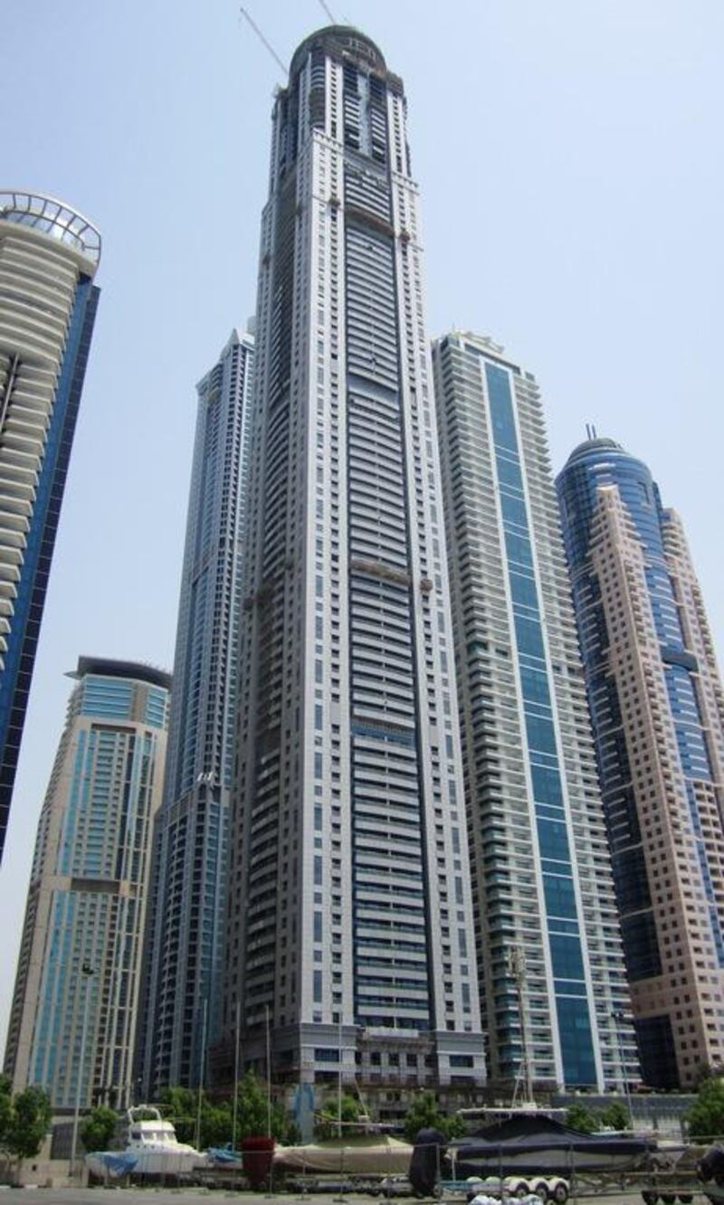 The Princess Tower, given to represent the building's luxurious design, is the world's tallest residential tower block at 441 metres. Michael Merola