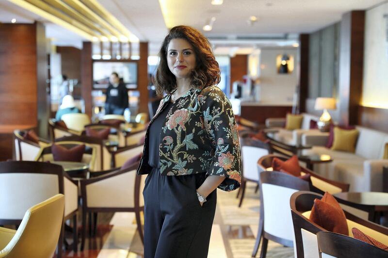 DUBAI, UNITED ARAB EMIRATES, Jan 07  – 2020 :- Cynthia Helena Rif , Co-Founder and director of operations of Dubai based co-working firm WitWork at the Rose Rayhaan hotel by Rotana on Sheikh Zayed Road in Dubai. (Pawan Singh / The National) For Business. Story by David