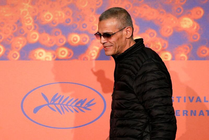 Director Abdellatif Kechiche arrives at the news conference for 'Mektoub My Love: Intermezzo' at the 72nd edition of the Cannes Film Festival. Photo: Reuters/Jean-Paul Pelissier