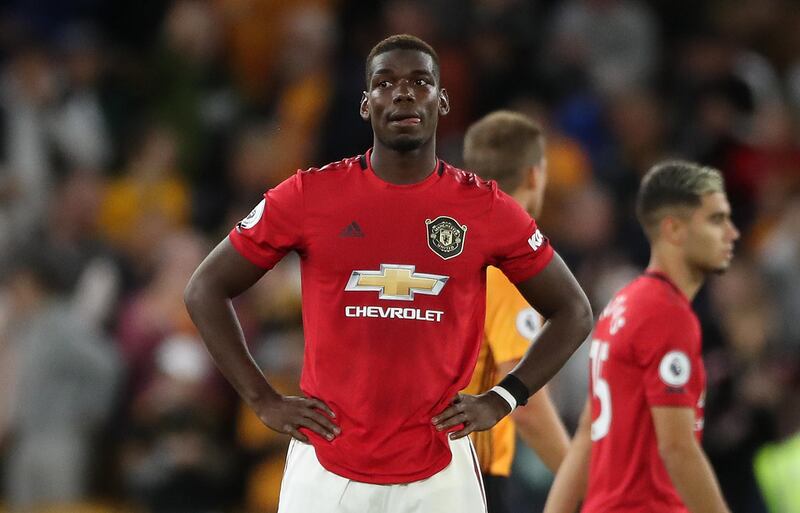 File photo dated 19-08-2019 of Manchester United's Paul Pogba. PRESS ASSOCIATION Photo. Issue date: Tuesday August 20, 2019. Manchester United are “disgusted” by racial abuse aimed at midfielder Paul Pogba in the wake of their draw with Wolves on Monday, the Premier League club have said in a statement. See PA story SOCCER Man Utd. Photo credit should read Nick Potts/PA Wire