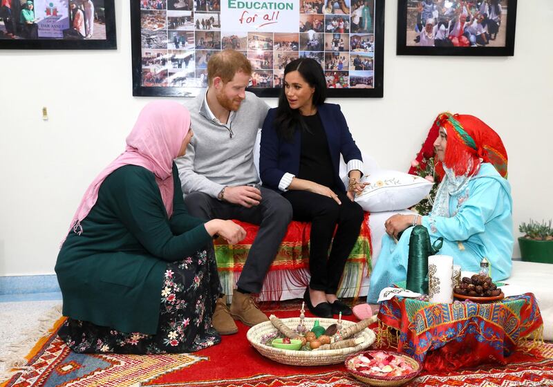 In Morocco it's traditional for women to get henna when seven months pregnant, as Markle currently is. Getty Images