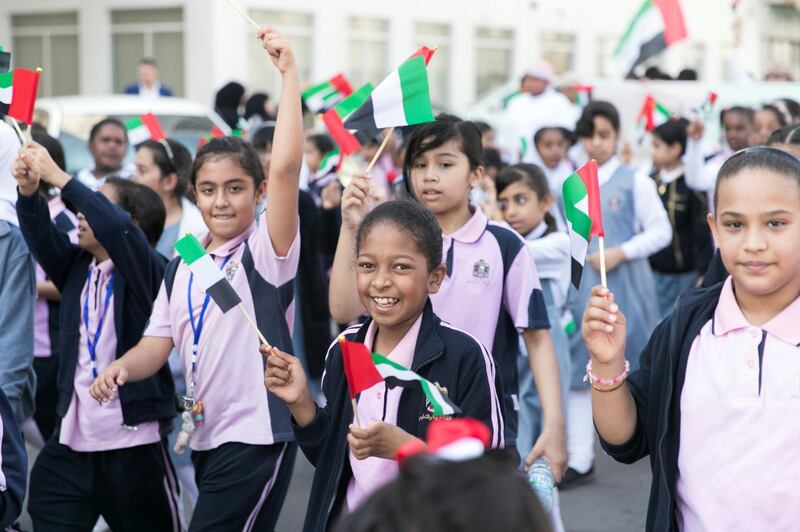 FUJAIRAH, UNITED ARAB EMIRATES - NOV 28:

Al Fujairah began it's UAE National Day celebrations with a national parade.

(Photo by Reem Mohammed/The National)

Reporter:  Ruba Haza
Section: NA