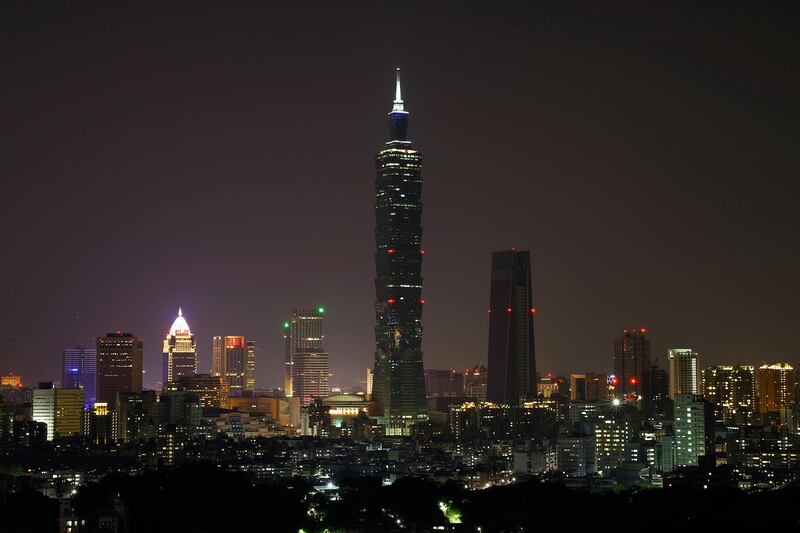 Taipei 101 with lights-off during the Earth Hour in Taipei, Taiwan. Ritchie B Tongo / EPA