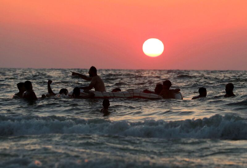 A beach in Alexandria, Egypt. Due to a weather system from North Africa and rising sea temperatures, Europe is experiencing a heatwave. Reuters