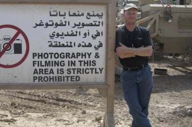 Mark Frerichs, pictured in Iraq, was abducted in Afghanistan in January 2020. AP