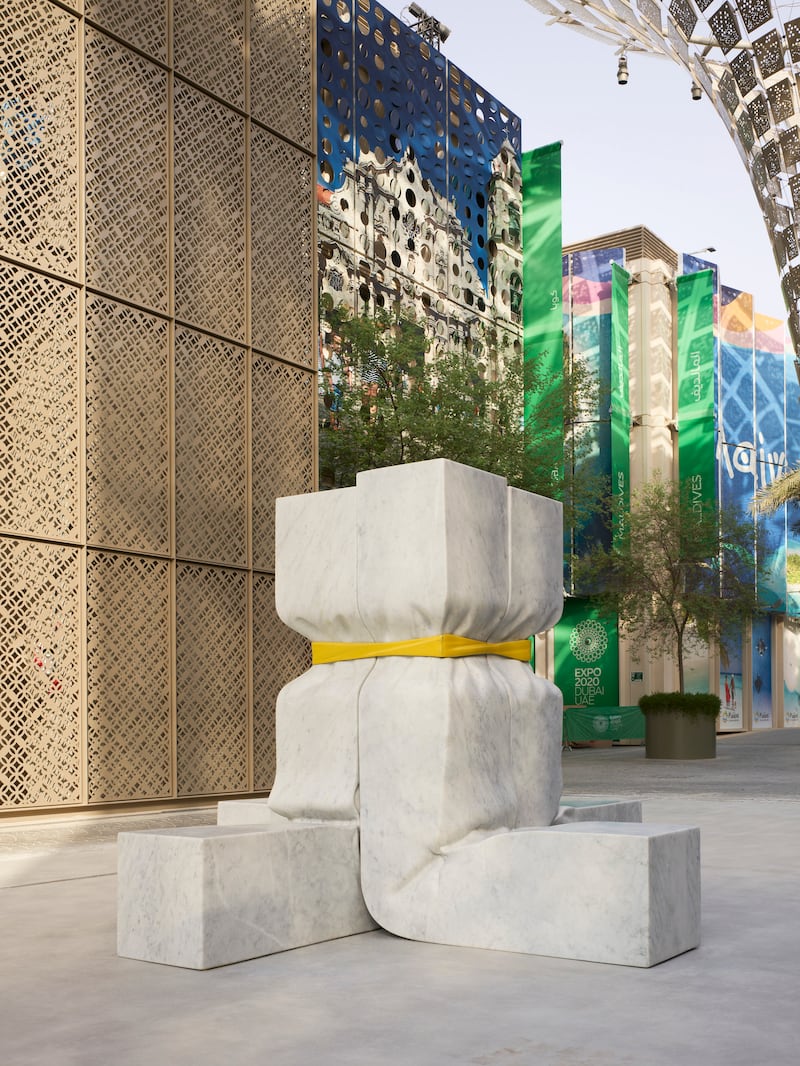 The Plinth by artist Shaikha Al Mazrou, Public Art Programme. Photo: Expo 2020 Dubai