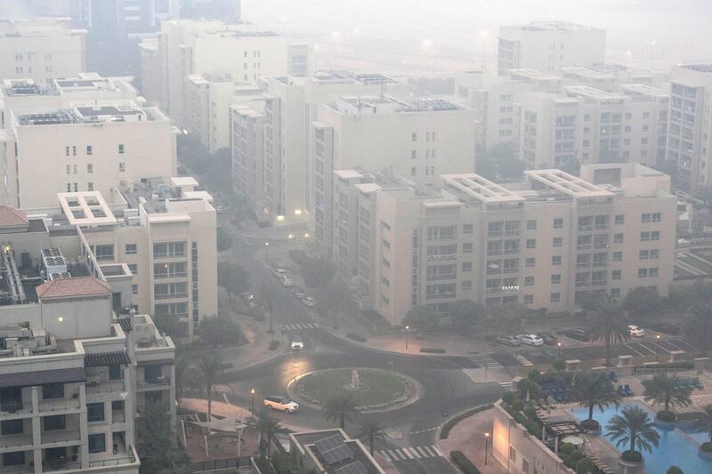 DUBAI, UNITED ARAB EMIRATES. 19 October 2017. Foggy weather in Dubai. STANDALONE. (Photo: Antonie Robertson/The National) Journalist: None. Section: National..
