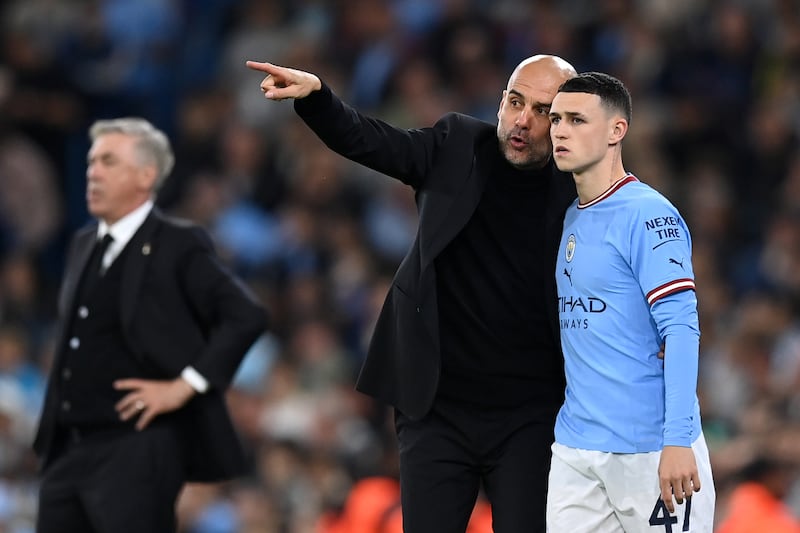 Phil Foden (De Bruyne 84') - 7. Made his mark on the march by assisting Alvarez to make it four for City. Getty 