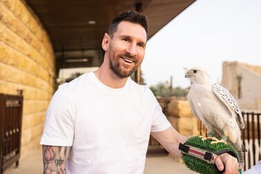 Handout photo provided by Saudi Tourism Authority of Lionel Messi during a visit to Riyadh, Saudi Arabia. Issue date: Wednesday May 3, 2023. PA Photo. See PA story SOCCER Messi. Photo credit should read: Saudi Tourism Authority/Handout Photo/PA Wire.

NOTE TO EDITORS: This handout photo may only be used in for editorial reporting purposes for the contemporaneous illustration of events, things or the people in the image or facts mentioned in the caption. Reuse of the picture may require further permission from the copyright holder.
