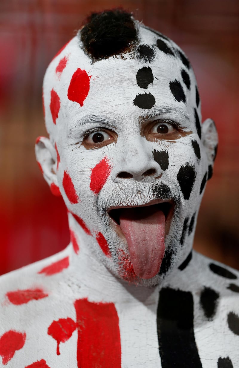 An Egypt fan before the match. Reuters