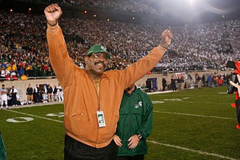 Bubba Smith, pictured in 2006 when he was back a Michigan State to retire his shirt number from service.