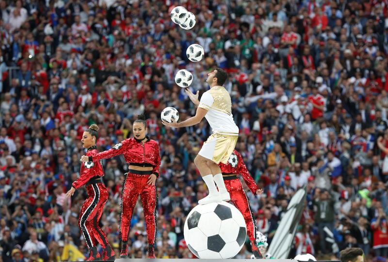 World Cup opening ceremony at the Luzhniki Stadium, Moscow. Grigory Dukor / Reuters