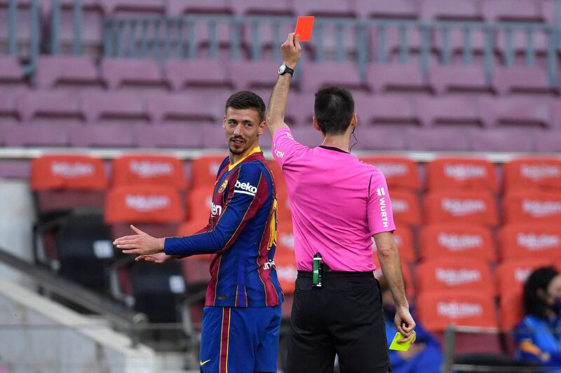 Clement Lenglet 4 - Usually Barça’s last man back – and more so as the Catalans pushed for a winner. A quiet game, then booked after 73 and then crashed into Kevin 10 minutes later for a second booking and a red card. Let his side down and allowed Celta to pressure and get a winner. AFP