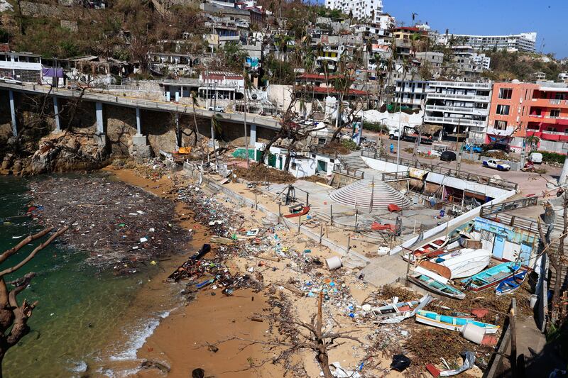 The damage caused by Hurricane Otis in Acapulco, Mexico. EPA