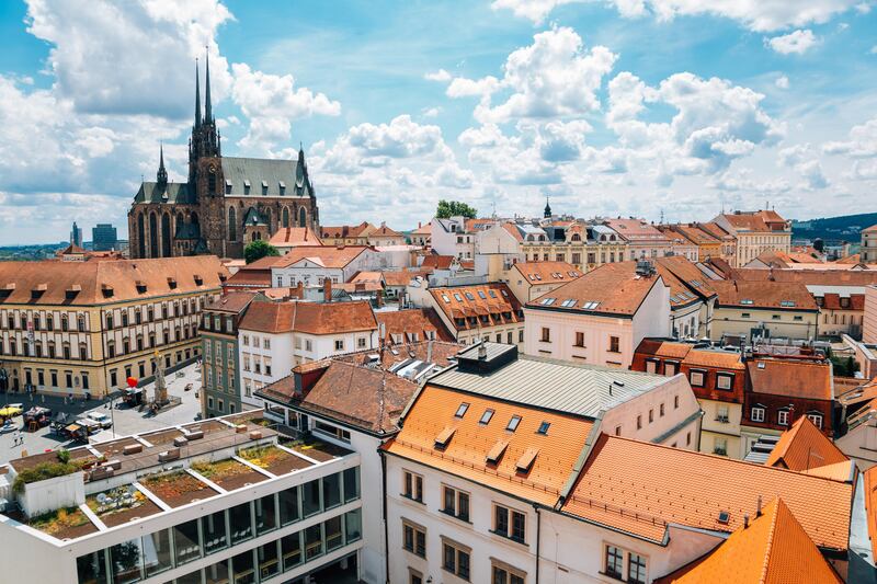 The city of Brno is among the urban centres where renters face high living costs in Europe. Alamy