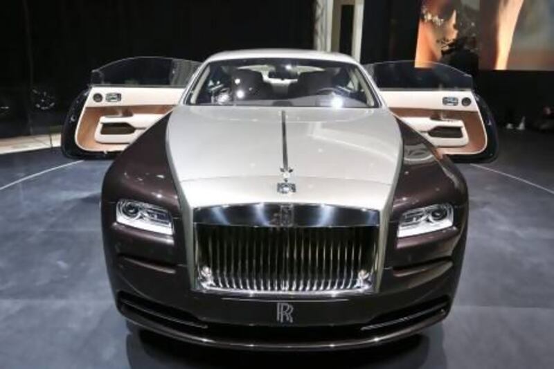 Rolls-Royce's next-generation Wraith luxury car on display at the Geneva motor show last month. Chris Ratcliffe / Bloomberg News