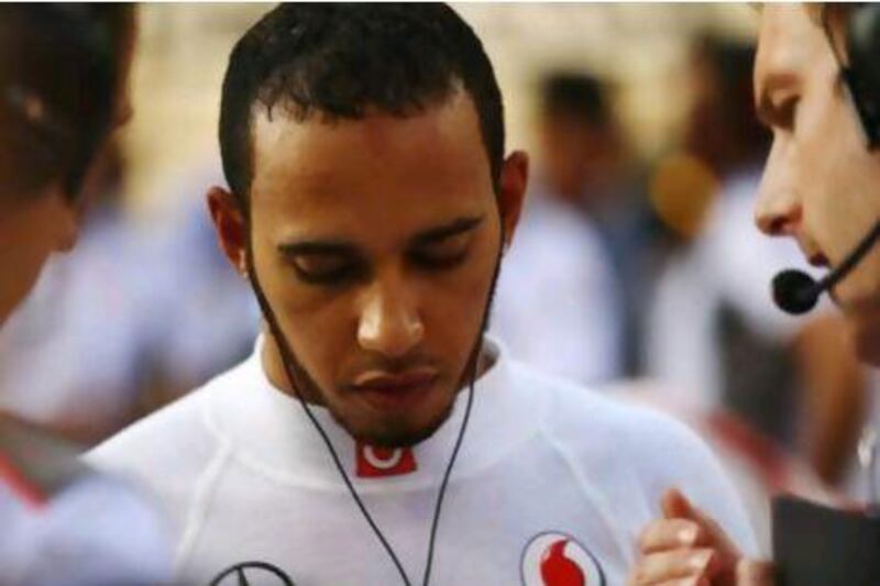 McLaren's Lewis Hamilton was forced to retire from the Abu Dhabi Grand Prix.