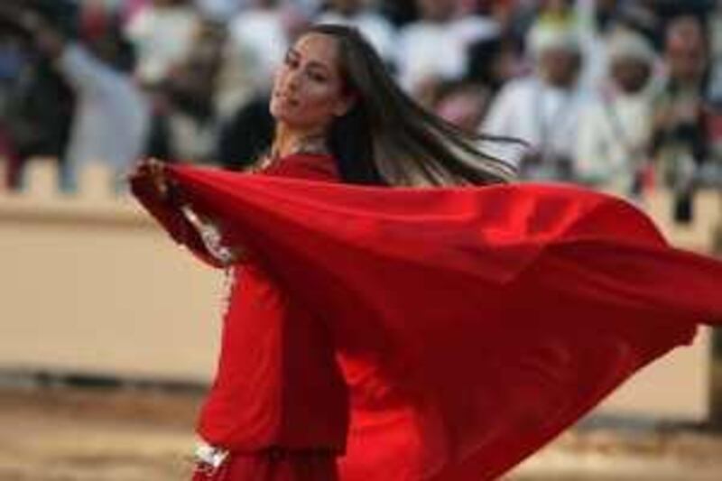 United Arab Emirates - Al Ain - Dec 02 - 2009 : Dancer perform at the Al Ain Heritage Village during the celebration of the UAE 38 National Day. ( Jaime Puebla / The National ) *** Local Caption ***  JP National Day 05.jpg