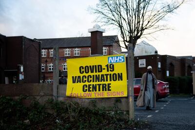 The Al Abbas Mosque, Birmingham, which is being used as a covid vaccination centre. Picture date: Thursday January 21, 2021. (Photo by Jacob King/PA Images via Getty Images)